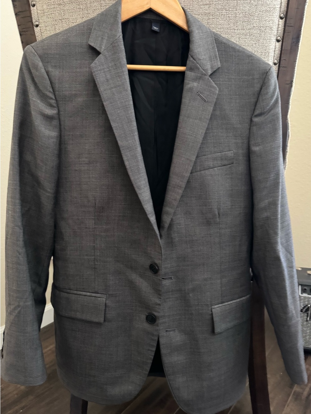 J.Crew Suit 3 Piece Gray Wool Men's 38R Jacket 32x30 Pants Vest M  Formal - Picture 2 of 11